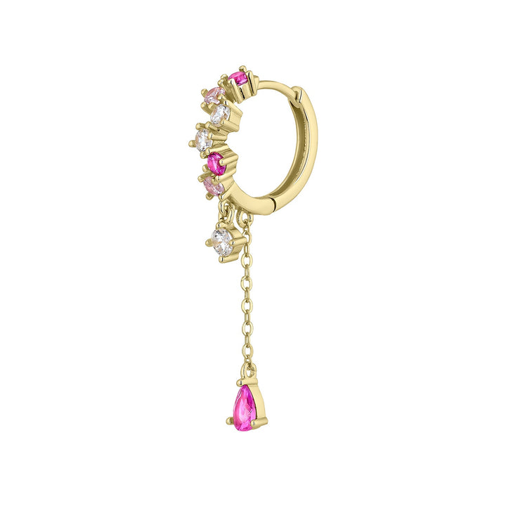 ORECCHINO PIERCING CERCHIO ORO GIALLO KESHIA