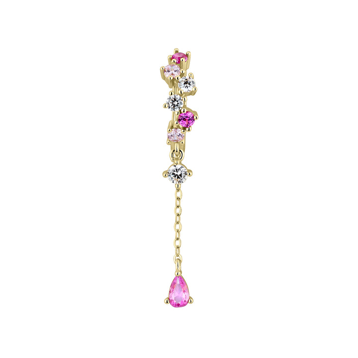 ORECCHINO PIERCING CERCHIO ORO GIALLO KESHIA