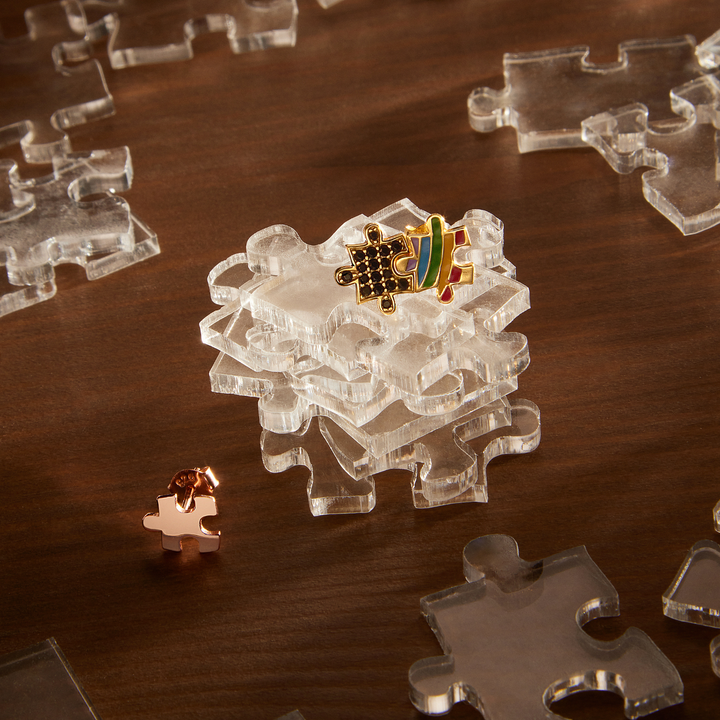 PENDIENTE PIERCING SOUL PUZZLE DIE KREATIVE FREIE SEELE