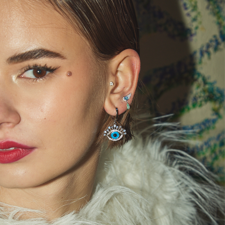ORECCHINO PIERCING ARGENTO AISHA-EYE