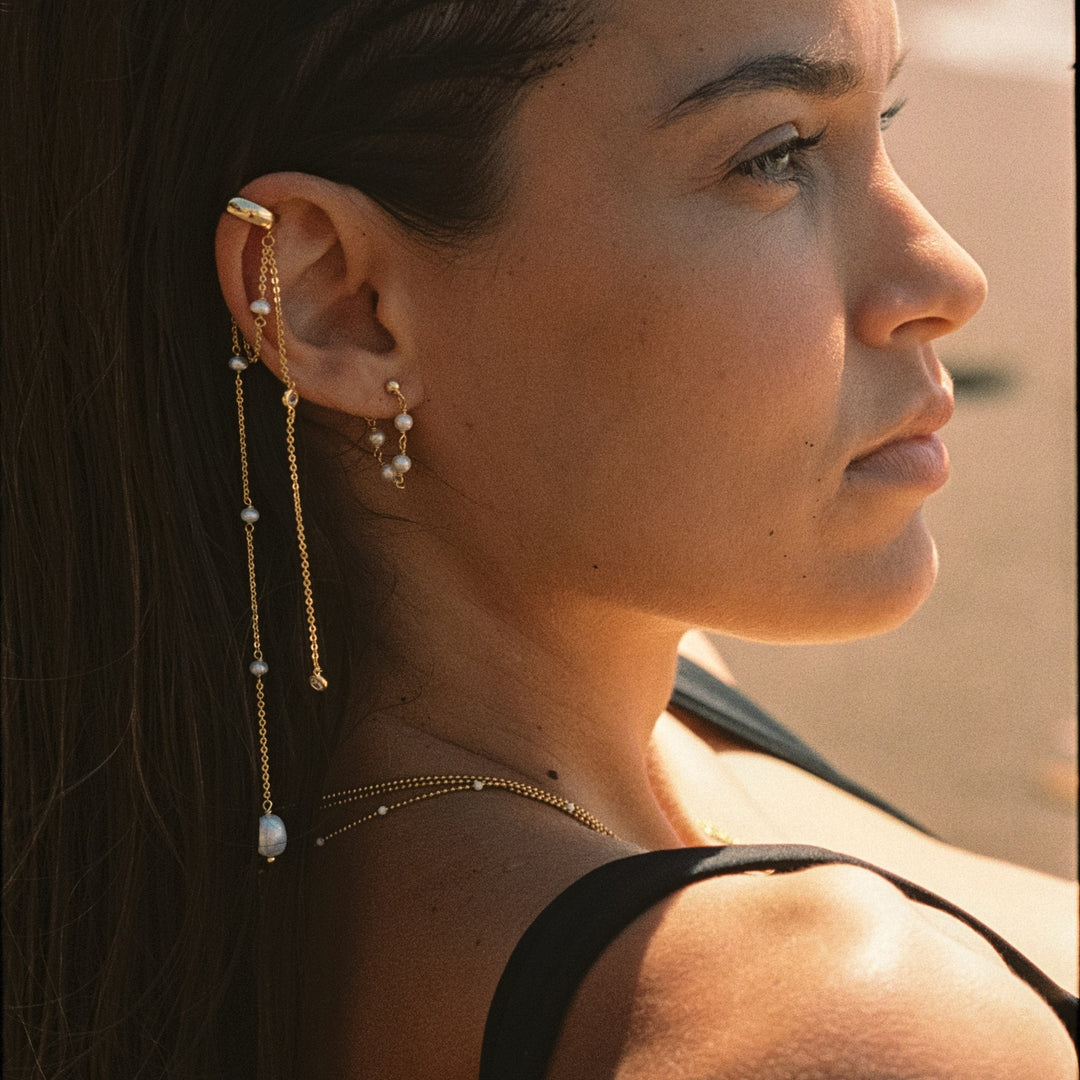 EAR CUFF CASCADE DE PERLES