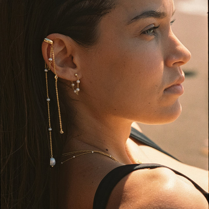 EAR CUFF CASCADE DE PERLES