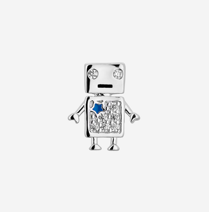 ORECCHINO PIERCING ARGENTO ROB IL ROBOT