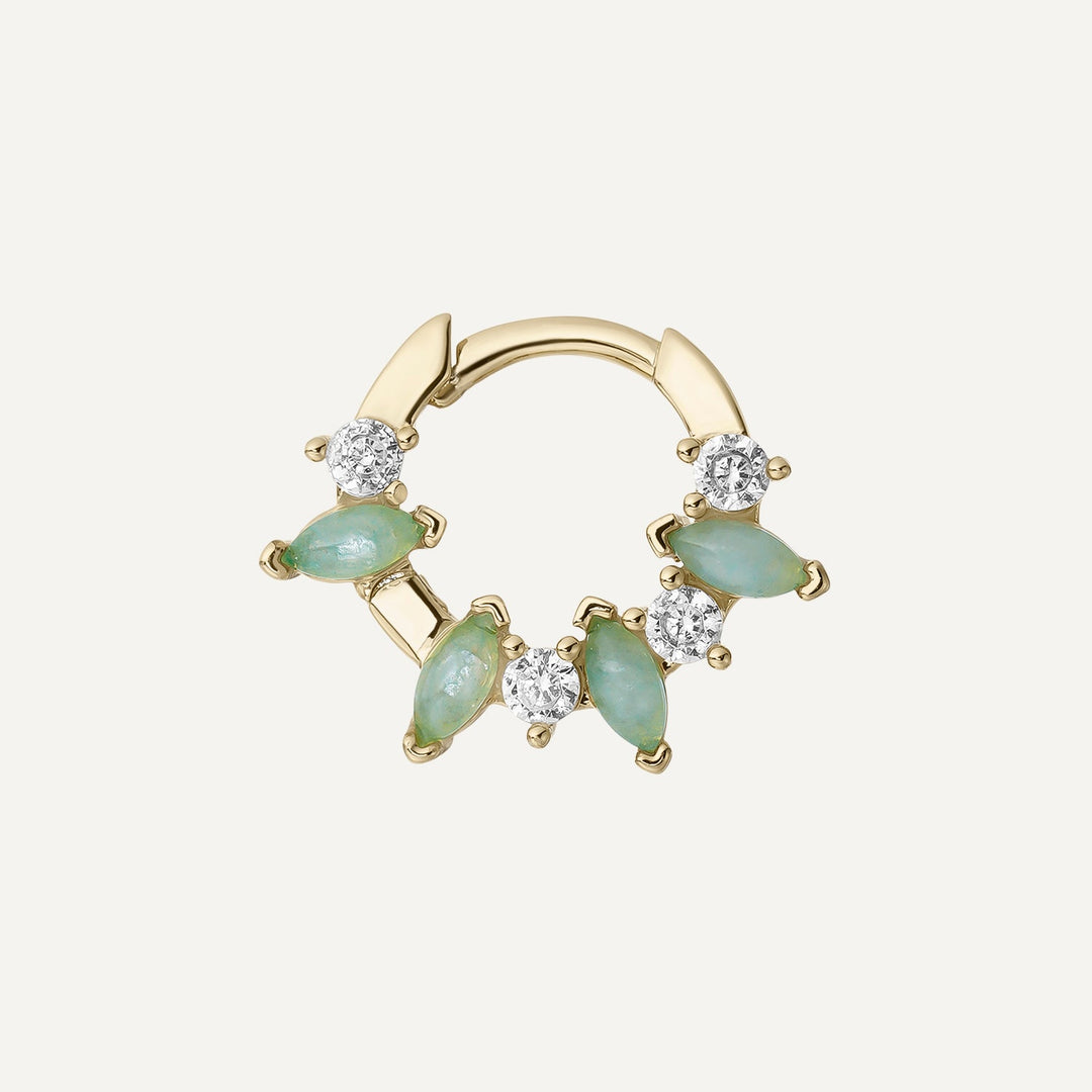 PIERCING-Ohrring DAITH AMAZONIT