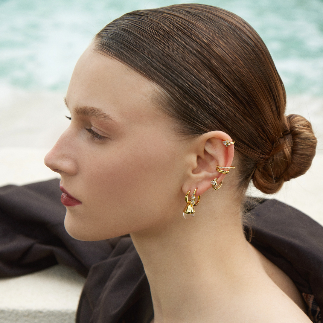 ORECCHINO PIERCING CERCHIO GOLD VIRENCE