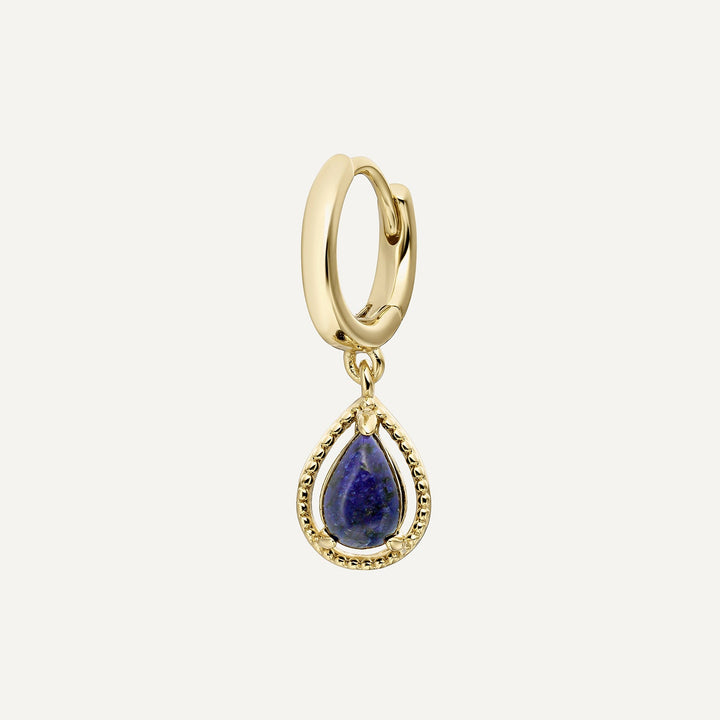 BLAUWE TAORMINA RING PIERCING OORBEL
