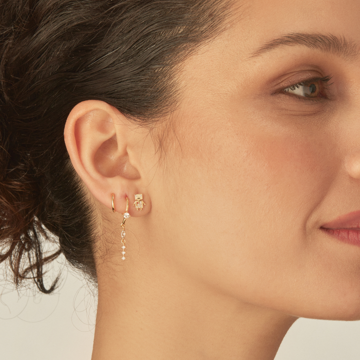 ORECCHINO PIERCING GOLD TREVI