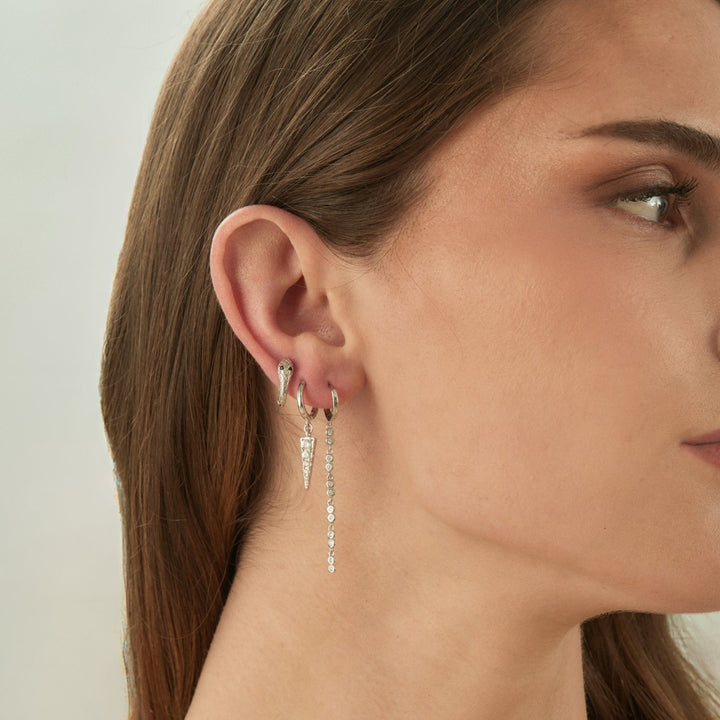 PIERCING OHRRING SILBER SCHLANGE