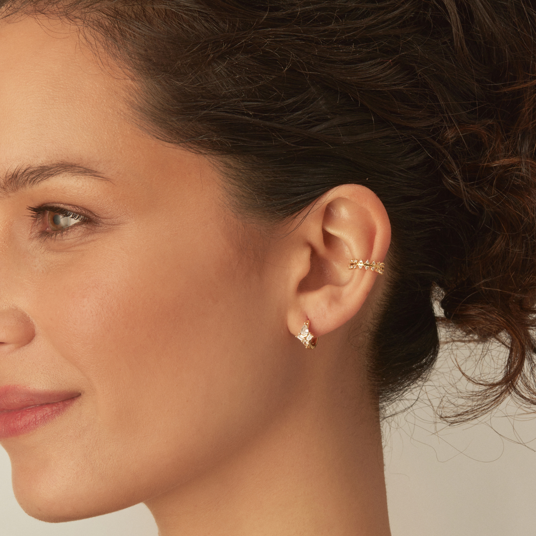PIERCING OHRSCHMUCK GOLD NOUR CREOLEN