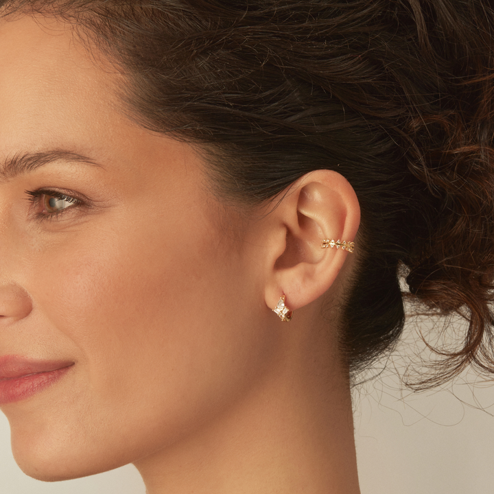 PIERCING OHRSCHMUCK GOLD NOUR CREOLEN