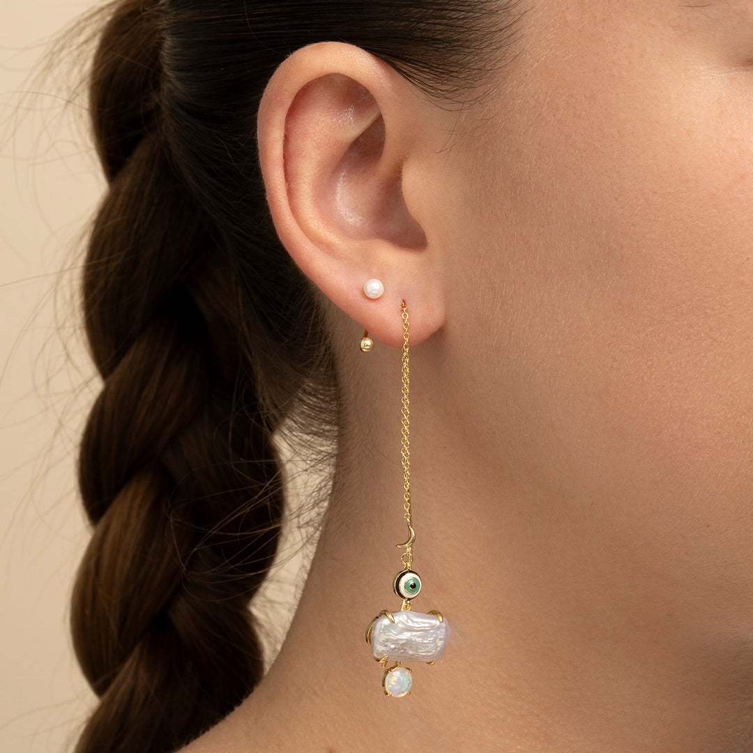 ORECCHINO PIERCING PERLA BAROCCA