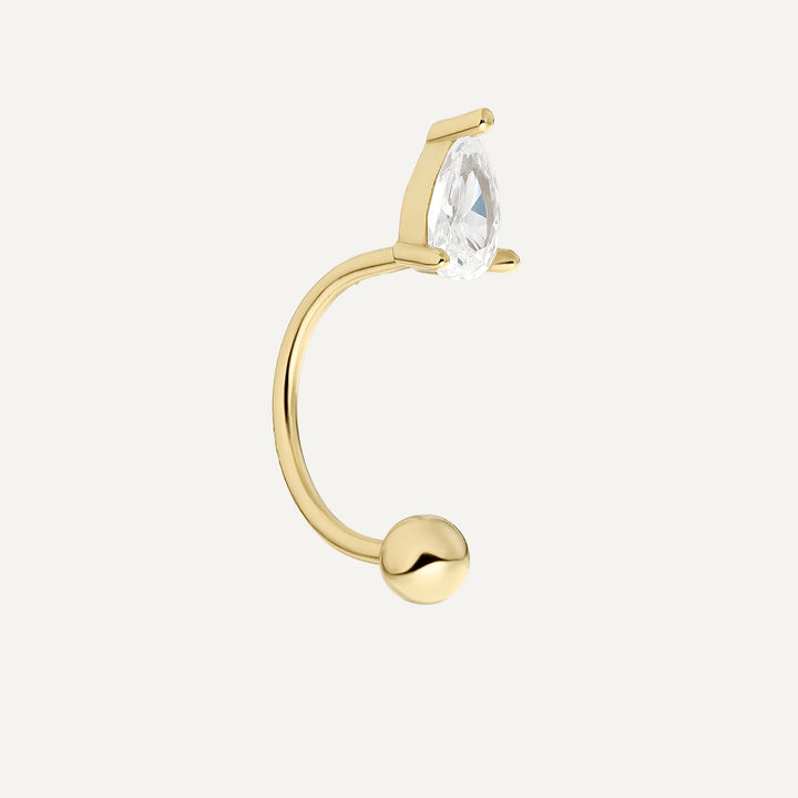 ZANTE STONE PIERCING EARRING