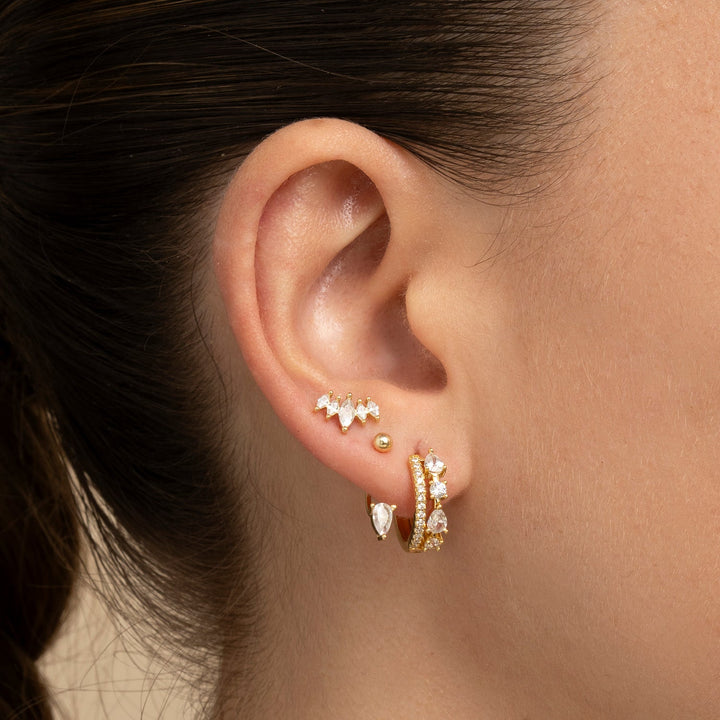 ZANTE STONE PIERCING EARRING
