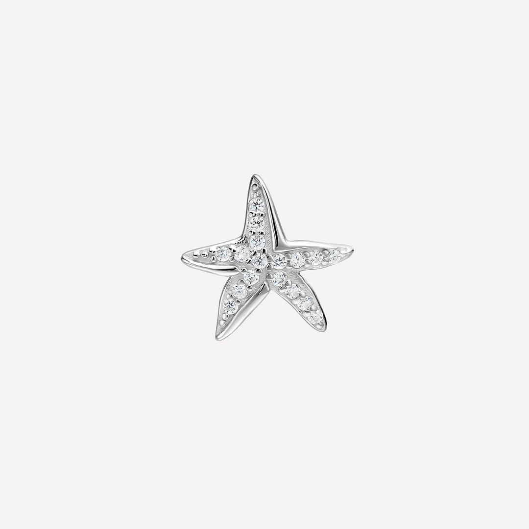 PENDIENTE PIERCING SILVER MARINE STAR