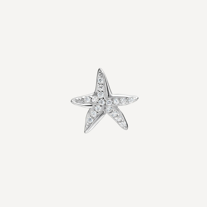 PENDIENTE PIERCING SILVER MARINE STAR