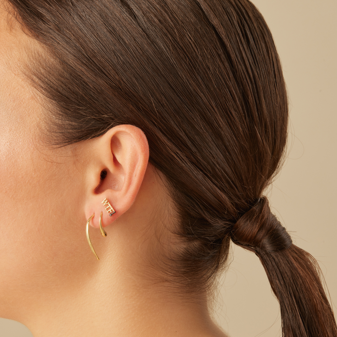 ORECCHINO PIERCING GOLD BEAT