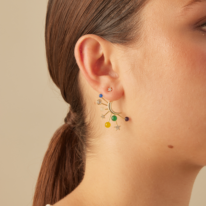 CENTER OF UNIVERSE EARJACKET OORRING