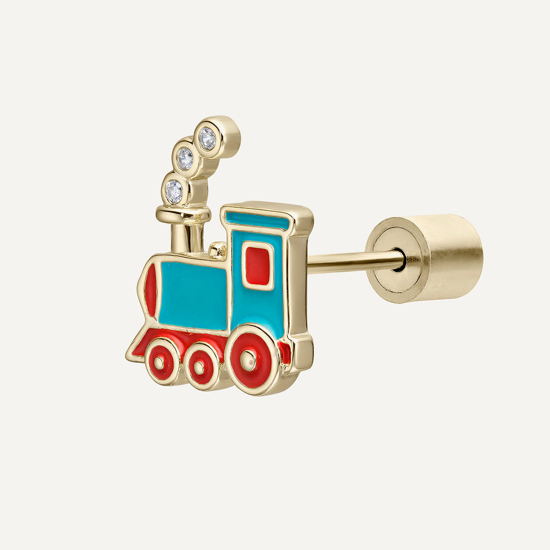 ORECCHINO PIERCING TOY TRAIN