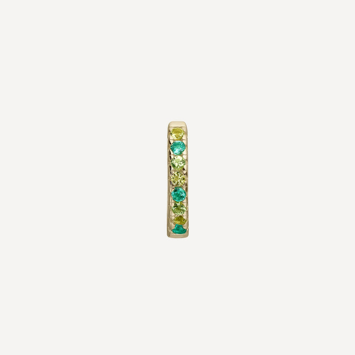 PENDIENTE PIERCING ARO GREEN  ISSEY