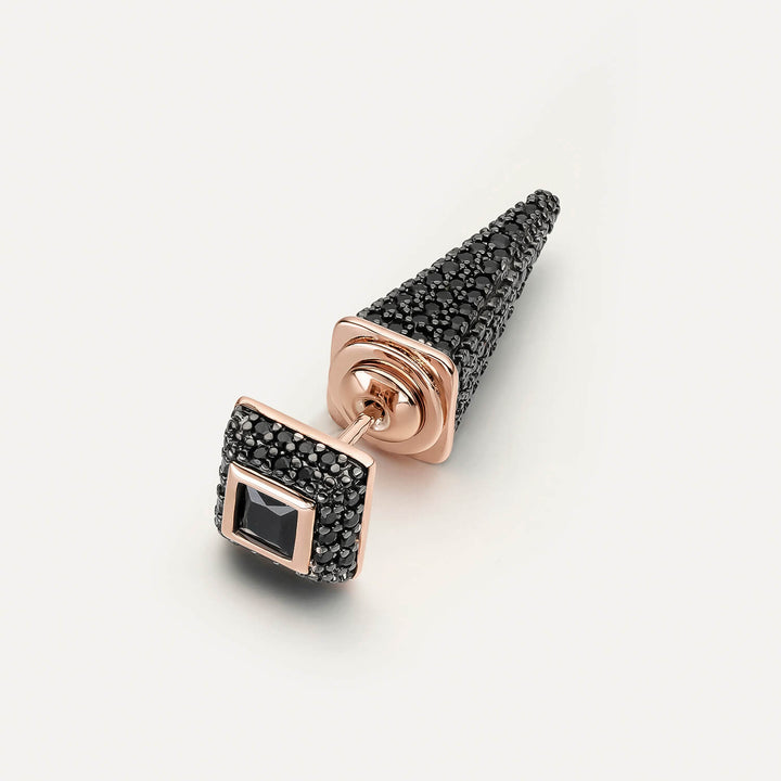 PIERCING EARRING BLACK OBELISK