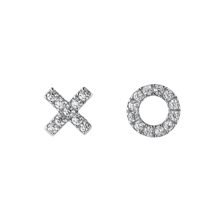 ASYMMETRISCHE OHRRINGE AUS SILBER XOXO  