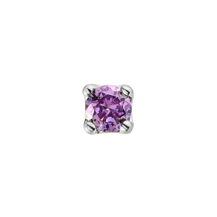 Orecchino piercing in argento ametista Luz