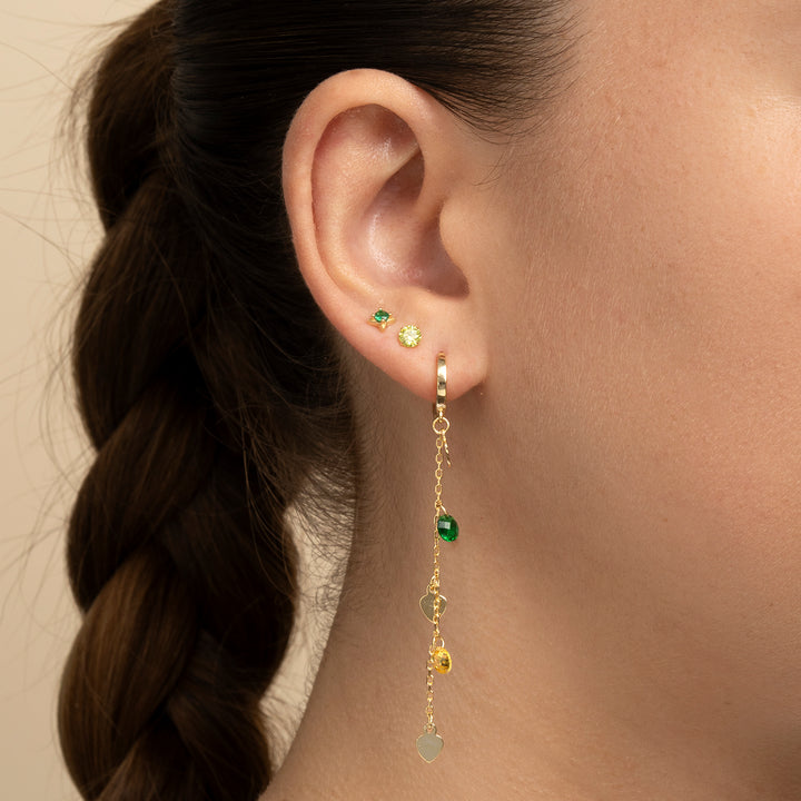 ORECCHINO PIERCING GREEN ESSENCE