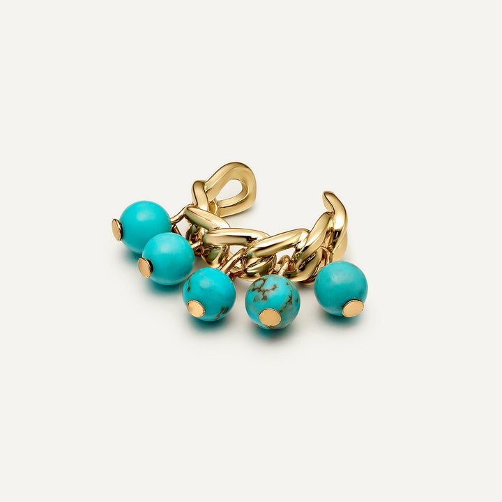 TURQUOISE AKOYA EAR CUFF