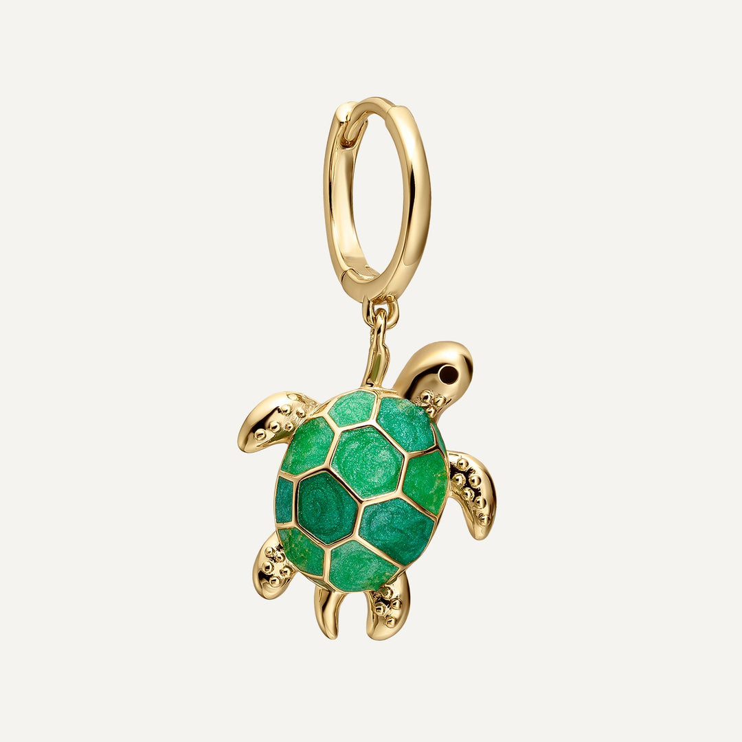 MOSAIK GRÜNE TORTUGA CREOLEN-PIERCING