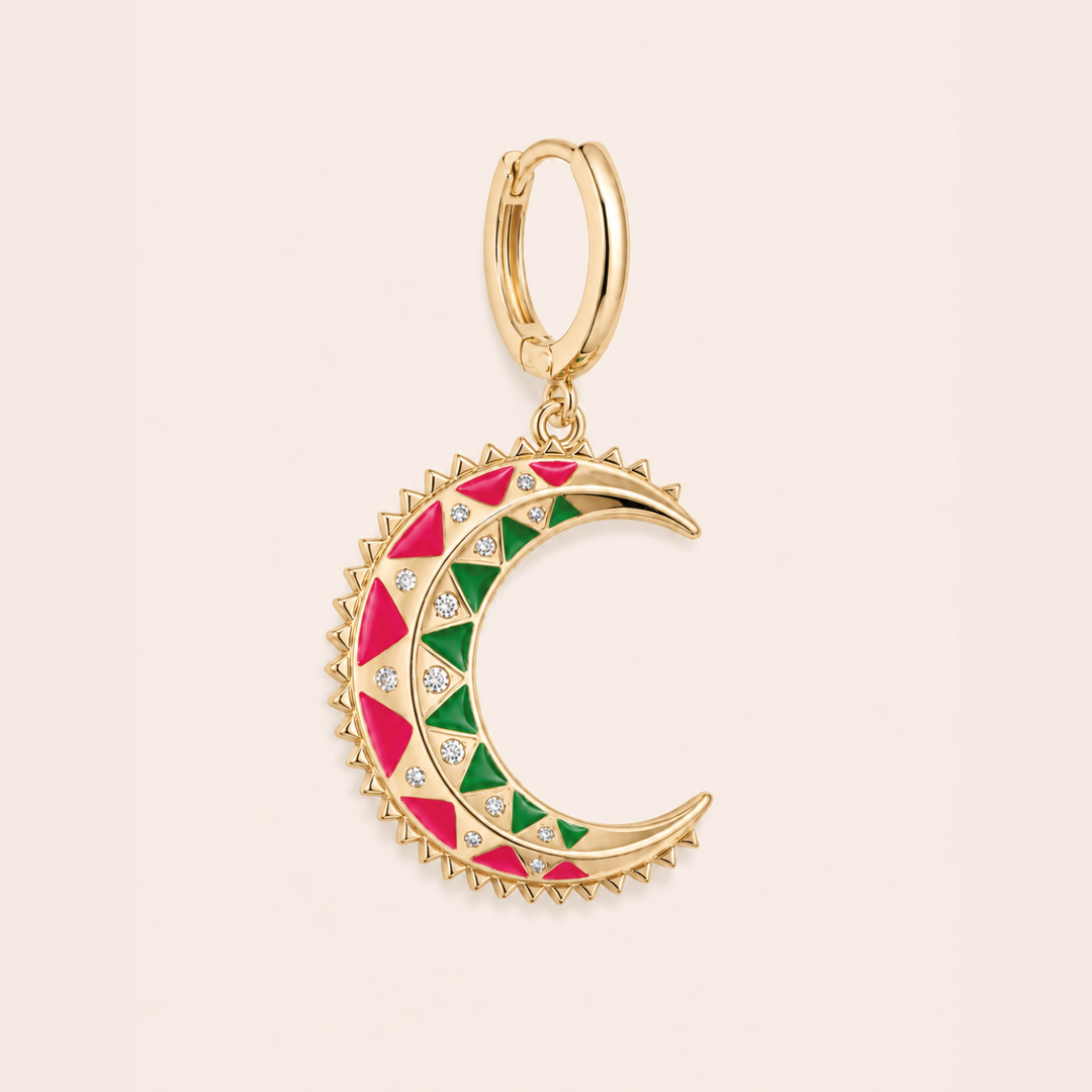 MOSAIK MOND CREOLEN-PIERCING