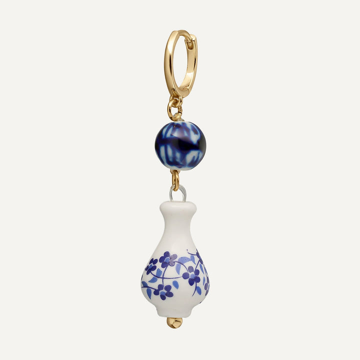 POCELAINE PORTO HOOP PIERCING EARRING