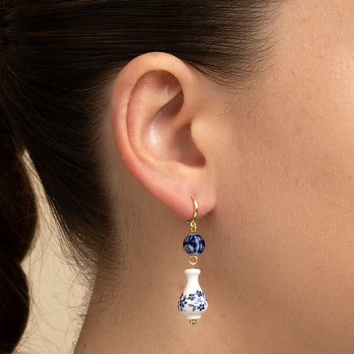 POCELAINE PORTO HOOP PIERCING EARRING