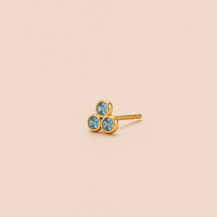 PENDIENTE PIERCING AQUAMARINA RAVUE
