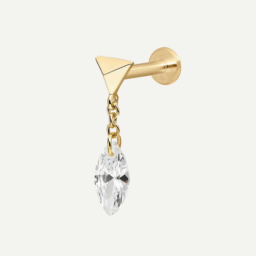 CONFORT PIERCING TRIANGLE CRYSTAL