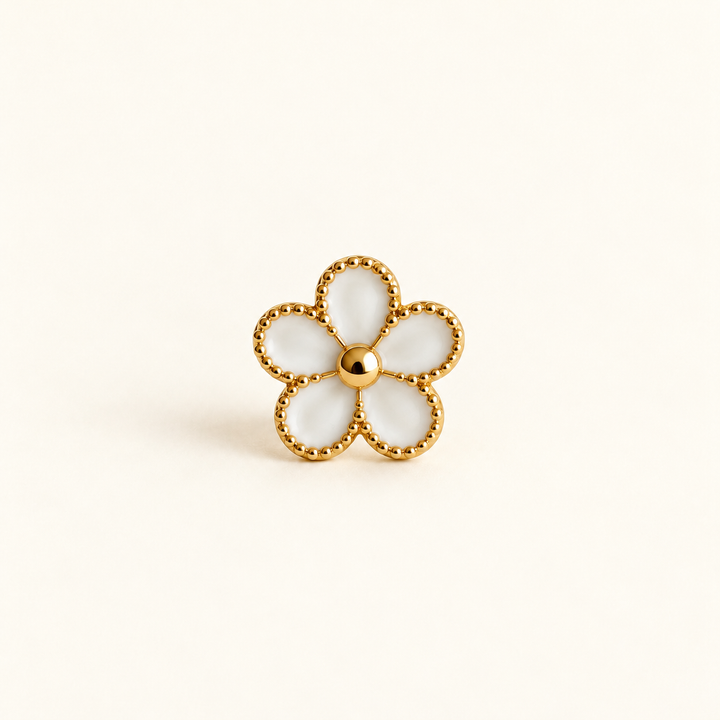 PENDIENTE PIERCING WHITE ANÉMONE