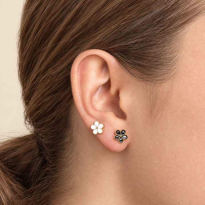 PENDIENTE PIERCING BLACK ANÉMONE