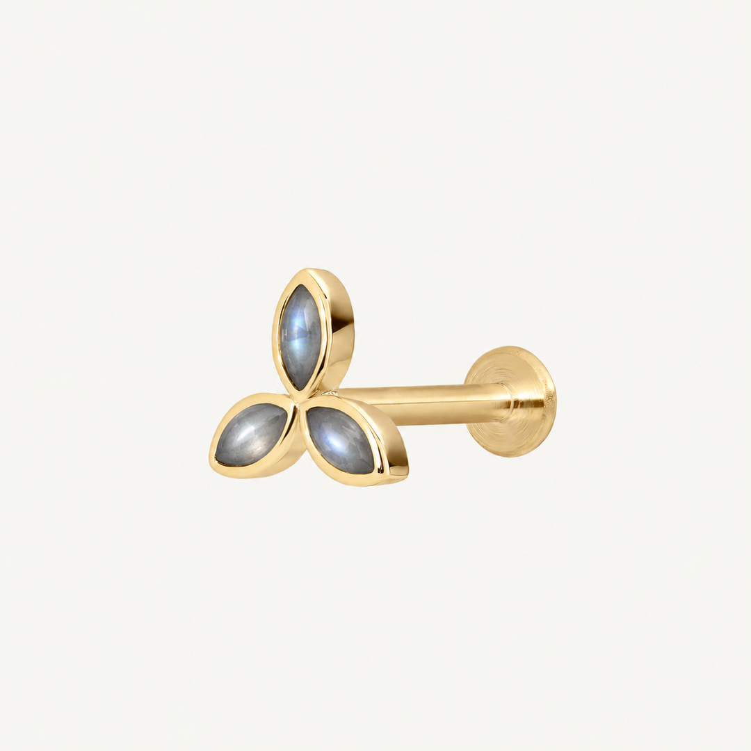 CONFORT PIERCING GREY MOONSTONE ORBE