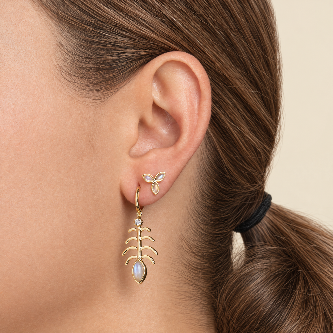 CONFORT PIERCING GREY MOONSTONE ORBE