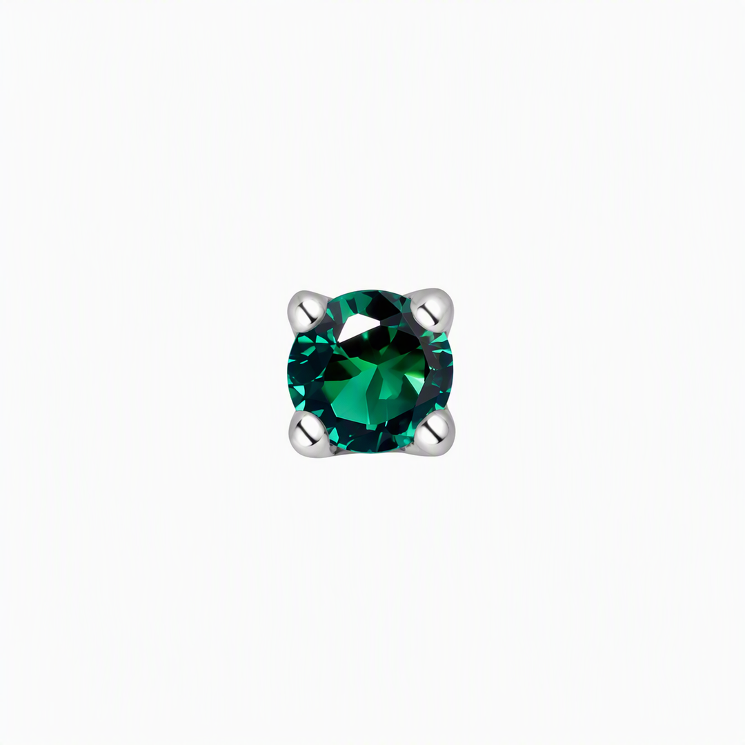 PENDIENTE PIERCING PENDIENTE PIERCING GREEN SILVER LUZ