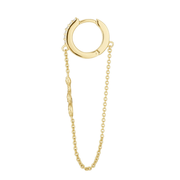 SERPENT-PUNK HOOP PIERCING EARRING