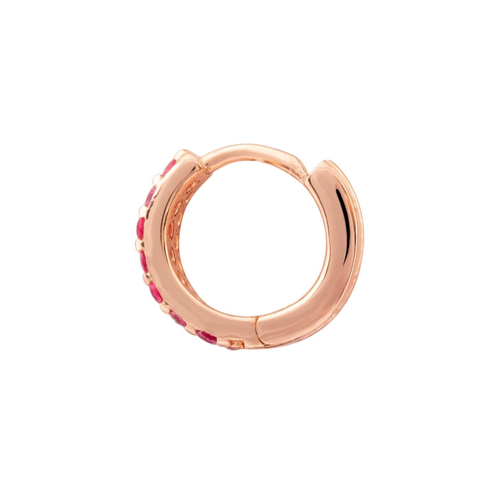 ROSÉGOLD CORUNDUM JEANINNE CREOLEN PIERCING OHRRING