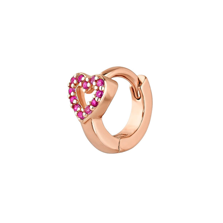 CUORE CREOLEN-PIERCING-Ohrring aus Roségold