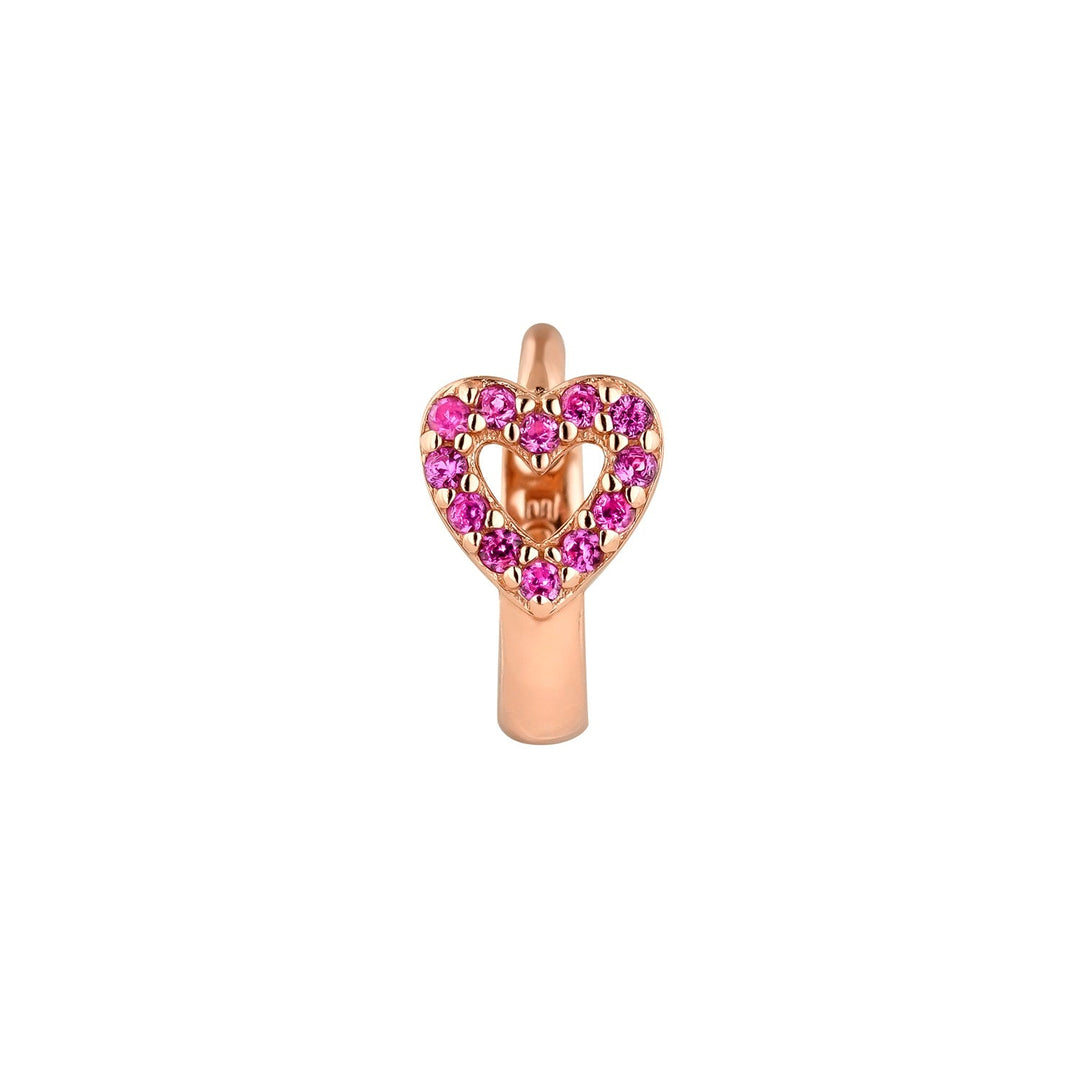 CUORE CREOLEN-PIERCING-Ohrring aus Roségold