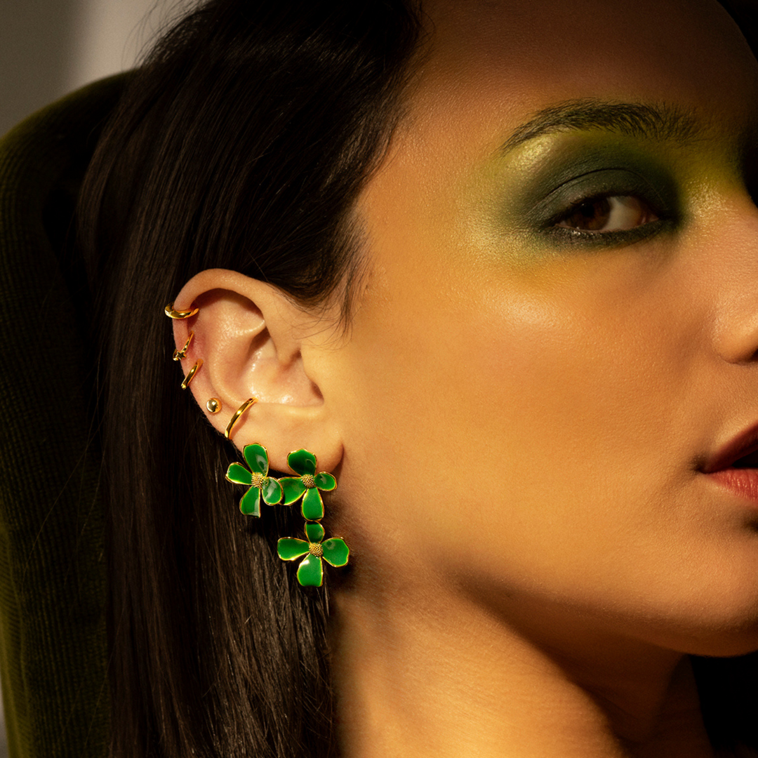 PENDIENTE PIERCING ARO STAR-MINIMALIST