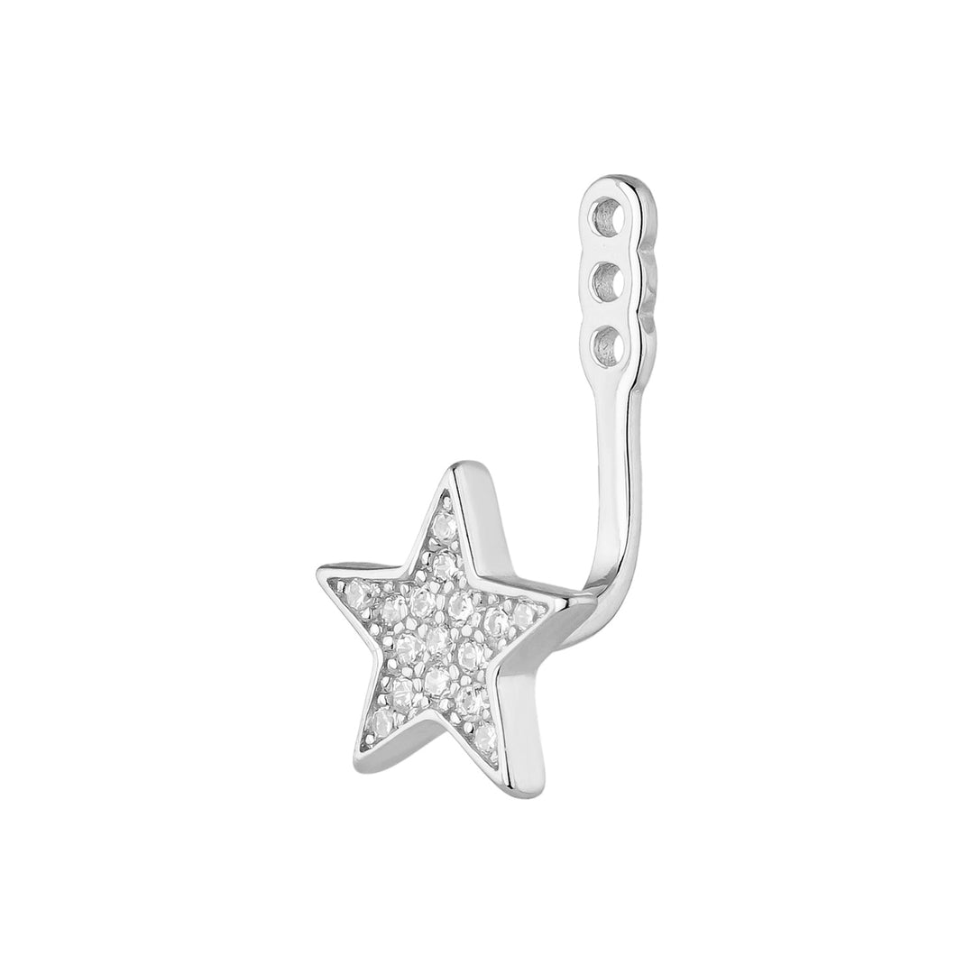 EAR JACKET OORRING DOUBLE STELLA