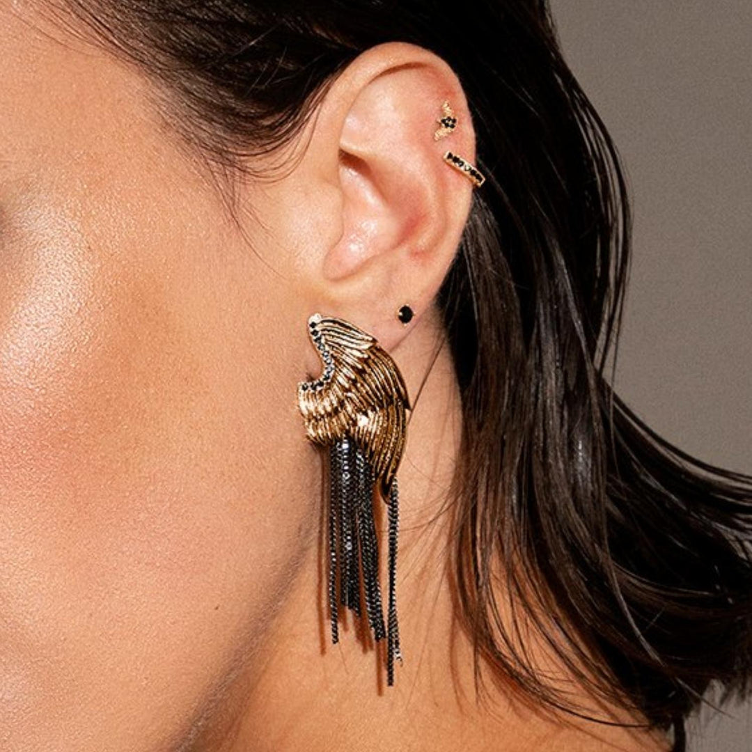Piercing-Ohrring Ring Roségold Spinell Sophie