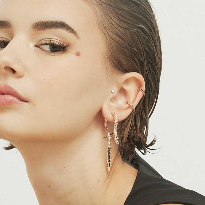 Piercing-Ohrring Ring Roségold Spinell Sophie