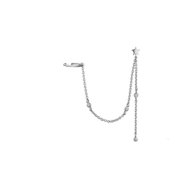 PENDIENTE PIERCING MÚLTIPLE DE PLATA TREVI