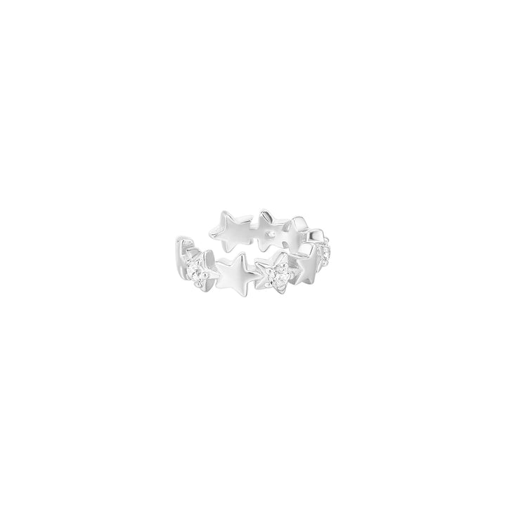 STAR SEQUENCE SILVER EAR CUFF  
