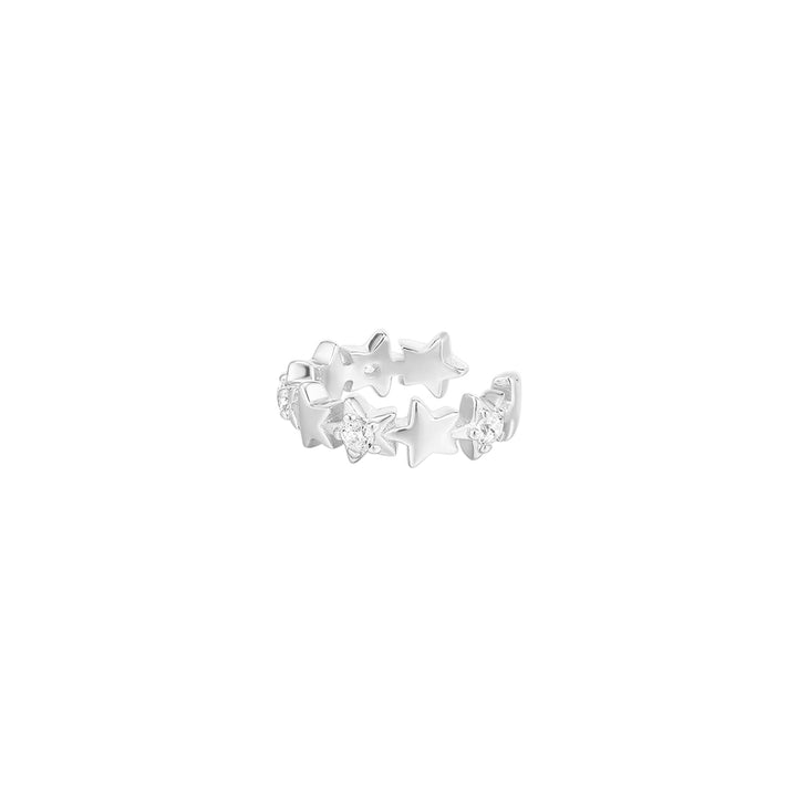 STAR SEQUENCE SILVER EAR CUFF  